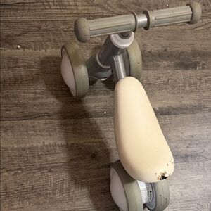 Gray and Cream Toddler Balance Bike